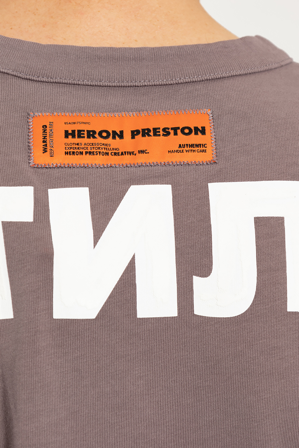 Purple Printed T-shirt Heron Preston - Vitkac Canada